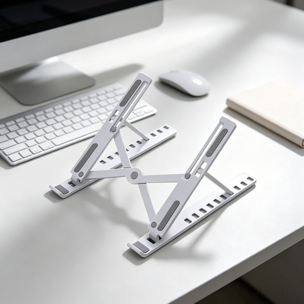 5  Pcs Suporte  Apoio De Notebook Laptop Compacto Articulado Home Office / Suporte Notebook / Porta Notebook Preto