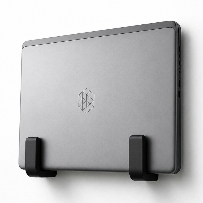 Suporte Vertical Para Notebook Organizador De Parede Premium Para Escritório E Home Office