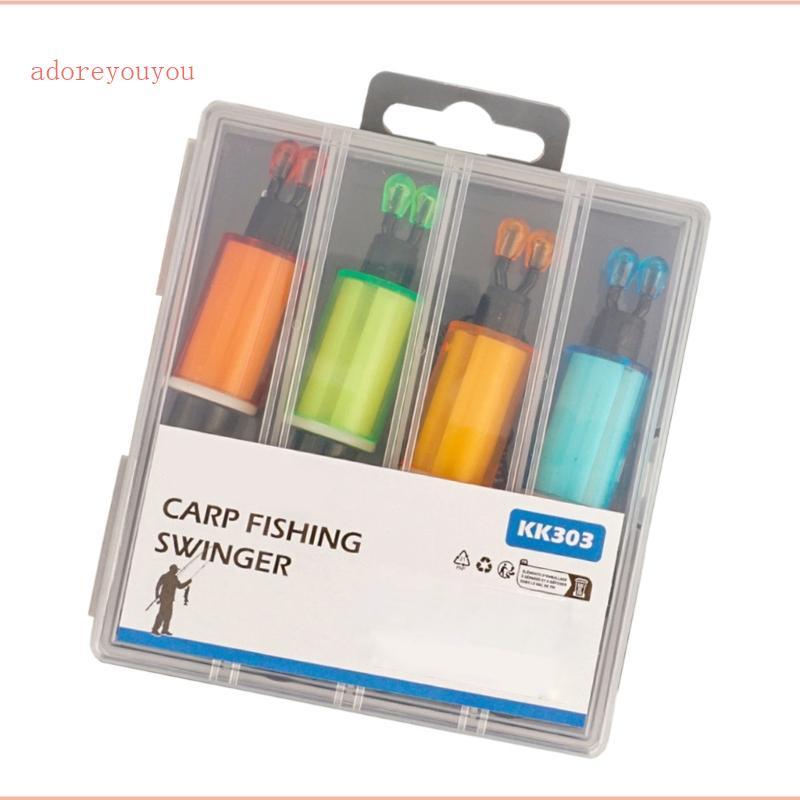 ADO Conjunto Alarme Sinal Pesca, 4 Peças, Corrente Macia, Swingers, Indicador Picadas Para Mordidas Sen