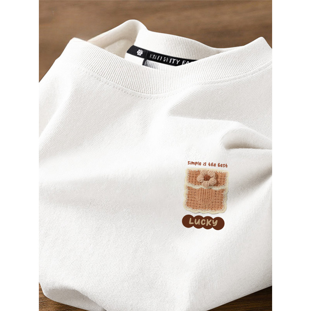 [Camiseta Premium Algodão Puro]LA Adult high-quality comfortable Korean-style fashionable versatile trendy essential