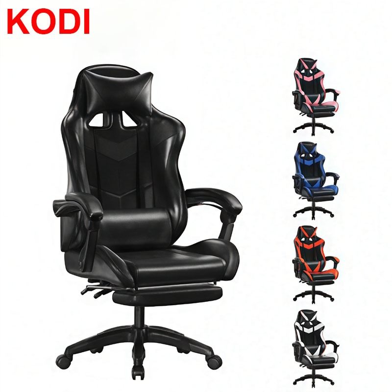 Professional Gaming Chair Ergonomic Office Reclining Comfortable With Wheels And Footrest-F19