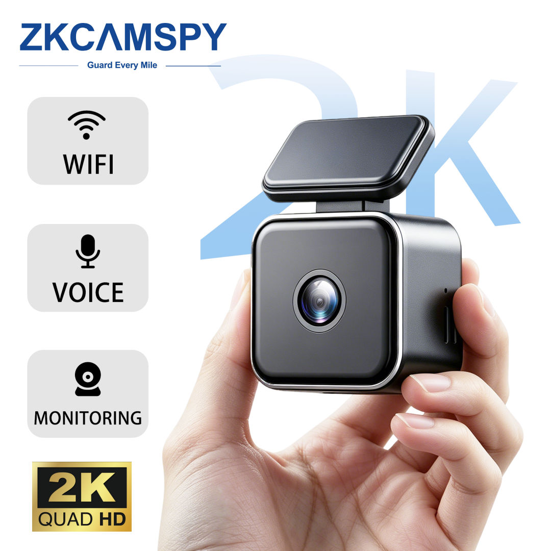 Gravador De Carro WIFI Frontal 2k Dash Cam Com Controle De Voz Por Aplicativo Gps Auto Hdr