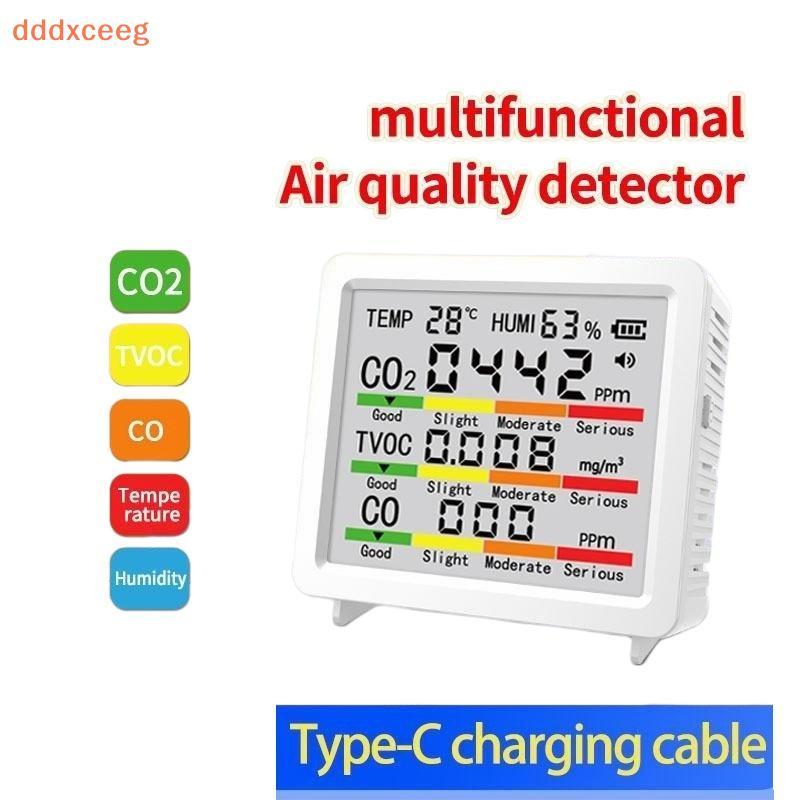 [dddxceeg] Detector De Qualidade Do Ar 5 Em 1 HCHO TVOC Testador De CO2 De Formaldeído Para Alugueles Inspeção De Renova