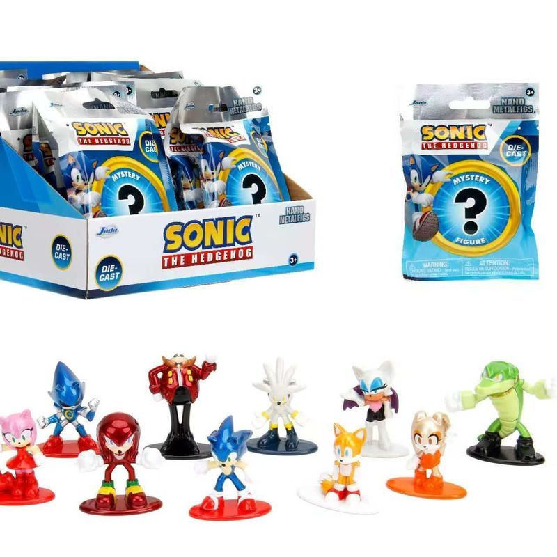 JadaToys ouriço Sonic Mini boneca saco mistério caixa misteriosa ornamentos de Metal figura Anime mercadoria q