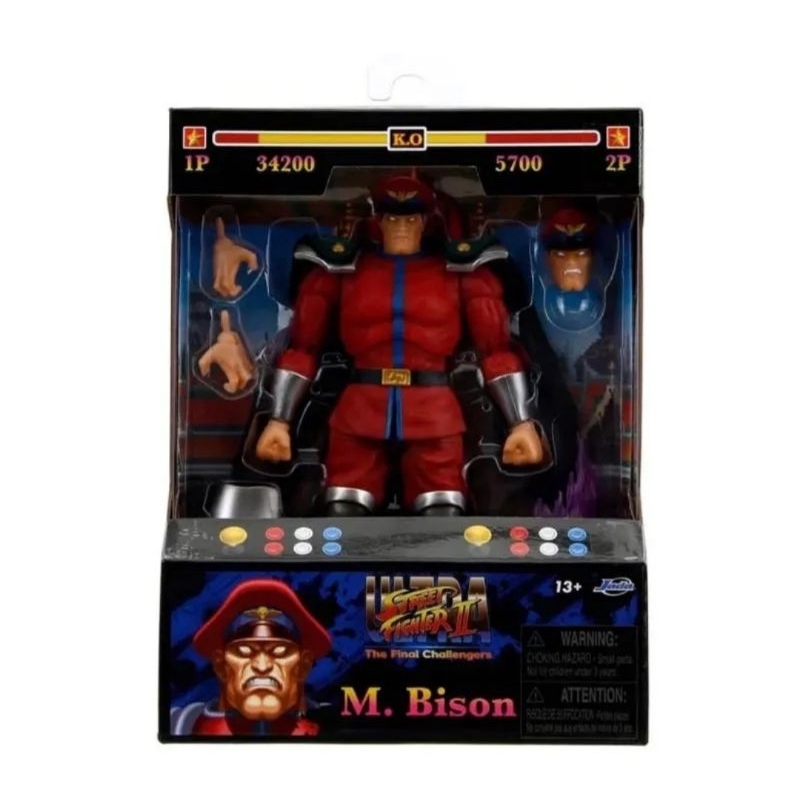 Boneco street fighter Bison JadaToys Original