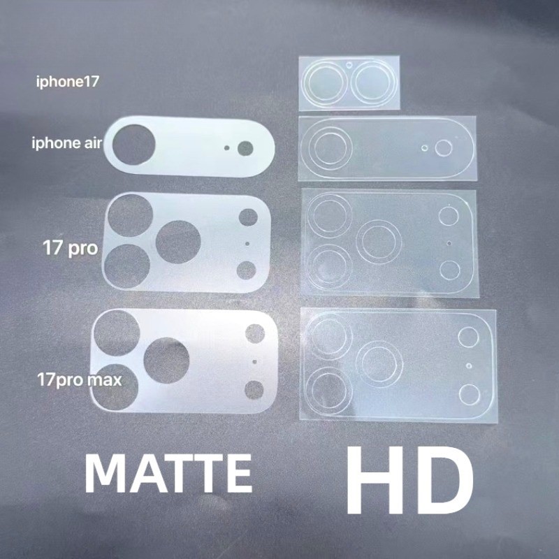 Filme Protetor De Lente De Câmera Traseira Para iPhone 17 Pro Max Air-Fosco Ultra HD