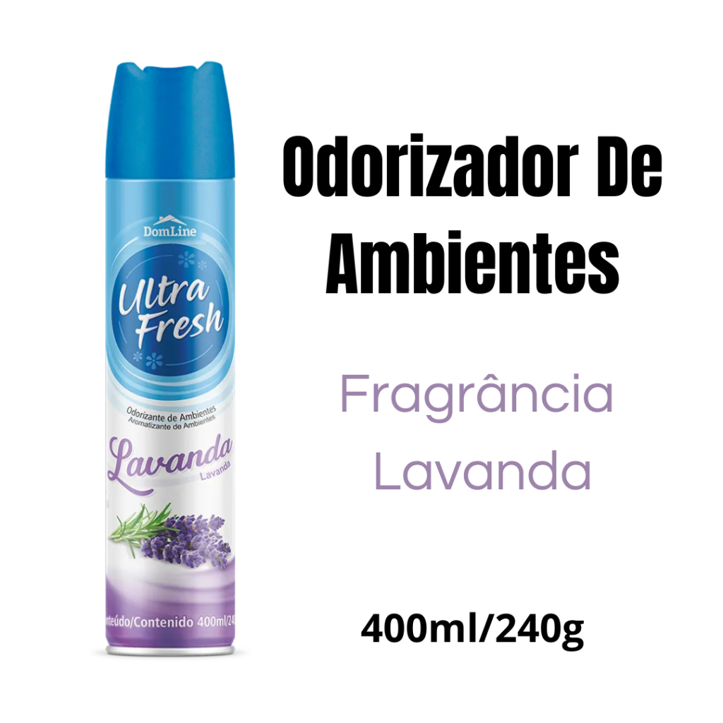 Odorizador Ambientes Ultra Fresh 400ml Lavanda Bom Ar