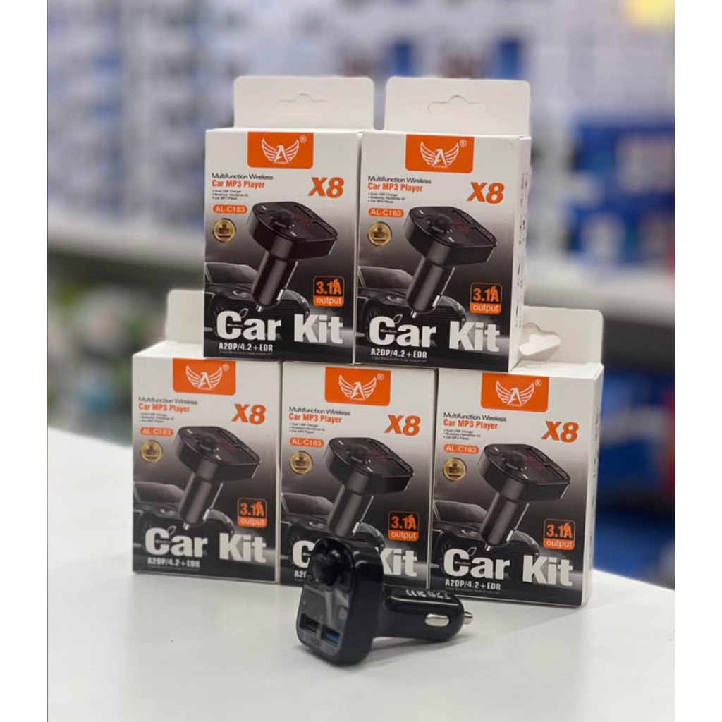 Transmissor FM Bluetooth e Carregador Veicular 2 USB AL-C183 - Altomex