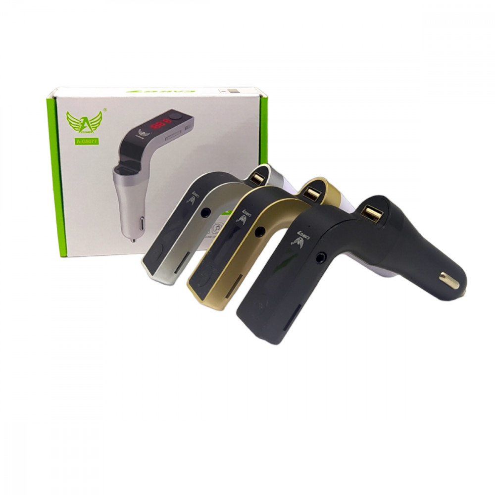 Carregador Transmissor Veicular CARG7 - Bluetooth MP3 PenDrive P2 Tela DIGITAL Altomex DOURADO
