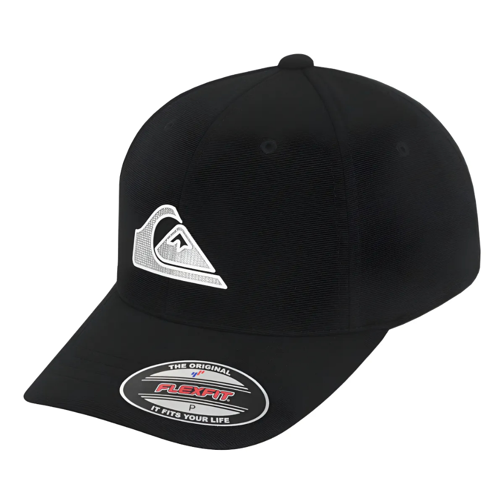 Boné Quiksilver Textured High Logo Black Cor Preto Tamanho M