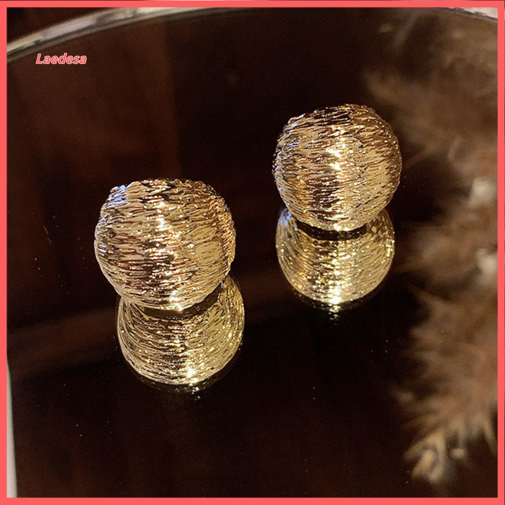 Durable Earrings Fine Workmanship 1 Pair Gold Silver for Women Statement Minimalist Textured Jewelry Trendy Fashion Acce