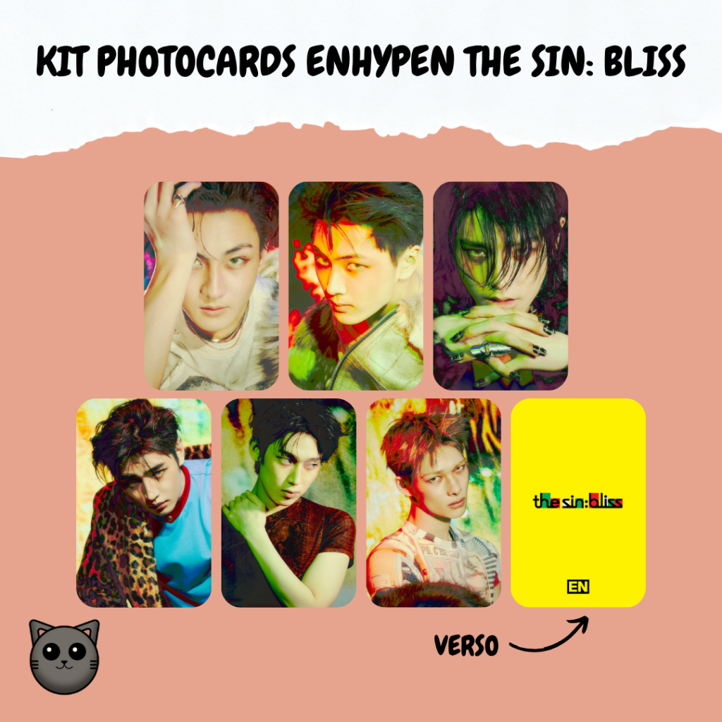 KIT PHOTOCARDS FANMADE ENHYPEN THE SIN: BLISS