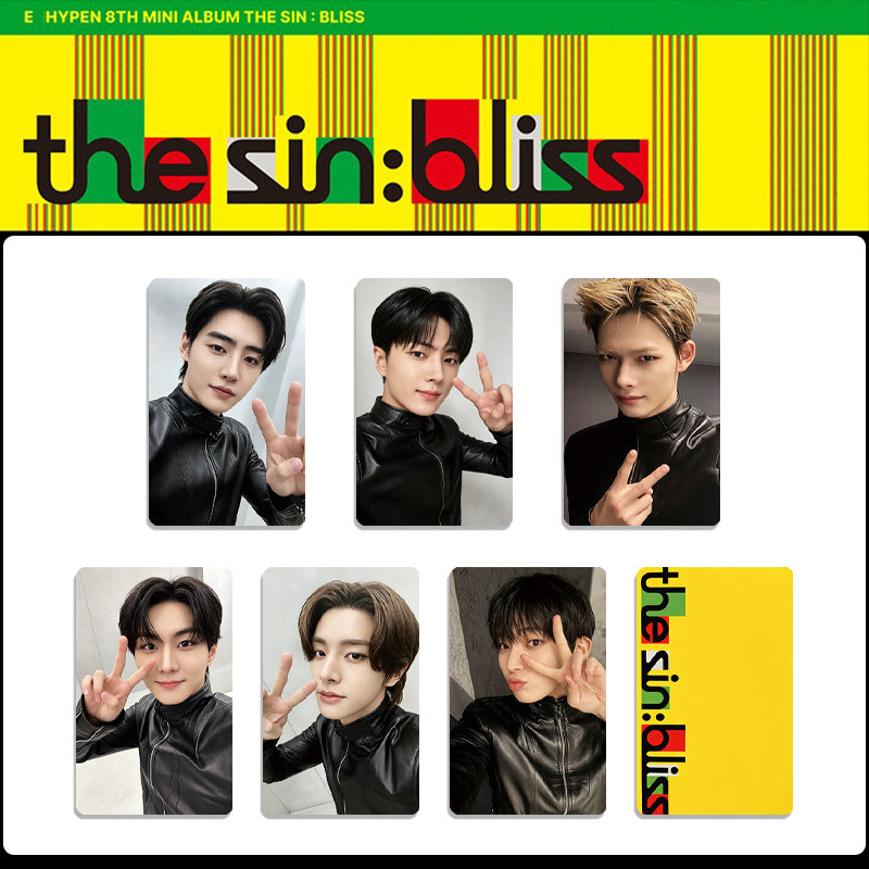 Cartão De Álbum Kpop En THE SIN BLISS Configuração Fixa Bônus JAY JAKE SUNOO SUNGHOON