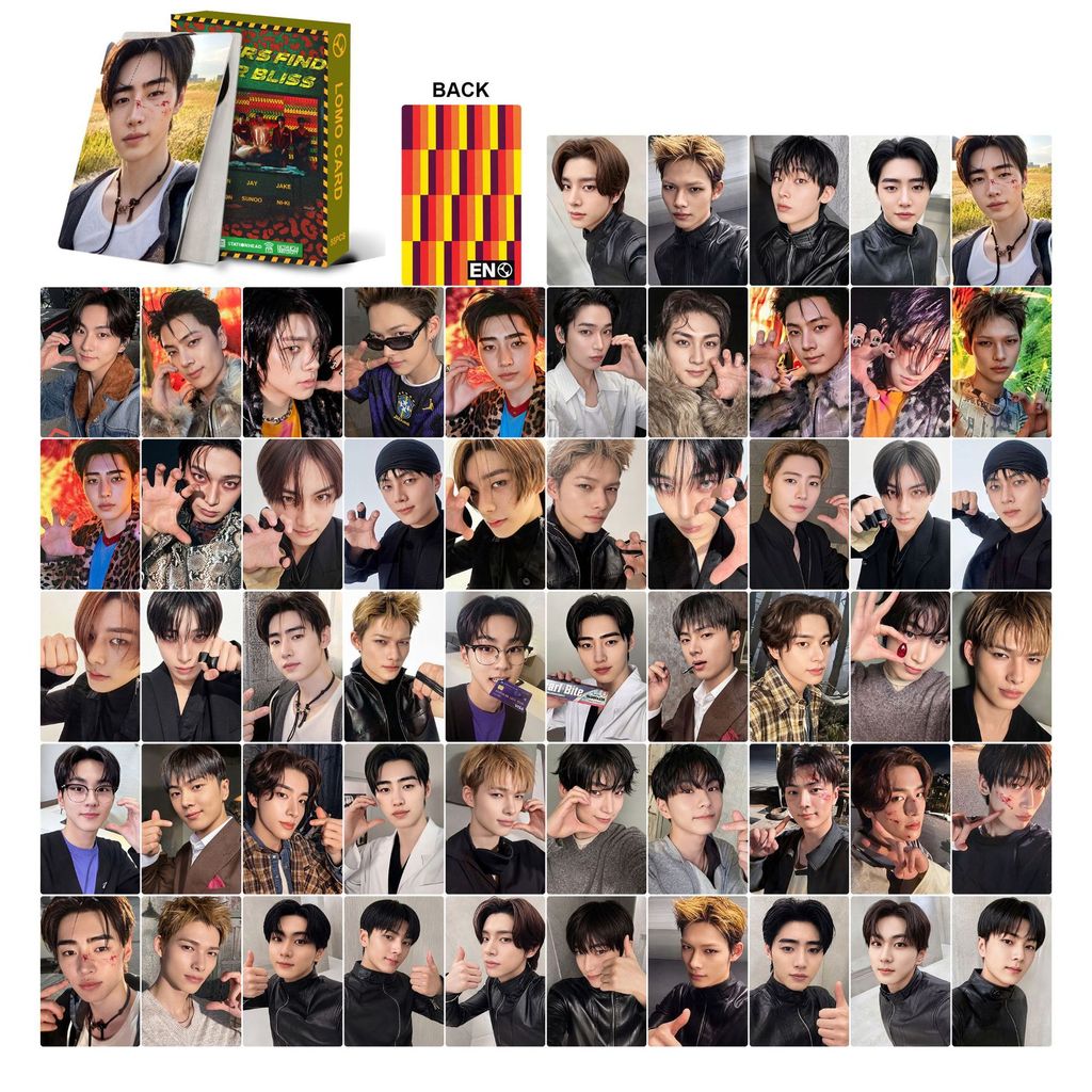 55pcs EN THE SIN BLISS Lomo Cards EVAN RIDE Ou Morre BLOOD SAGA O VANISH OUTSIDE YOI BAD DESIRE UNLEASH Photocards JAKE
