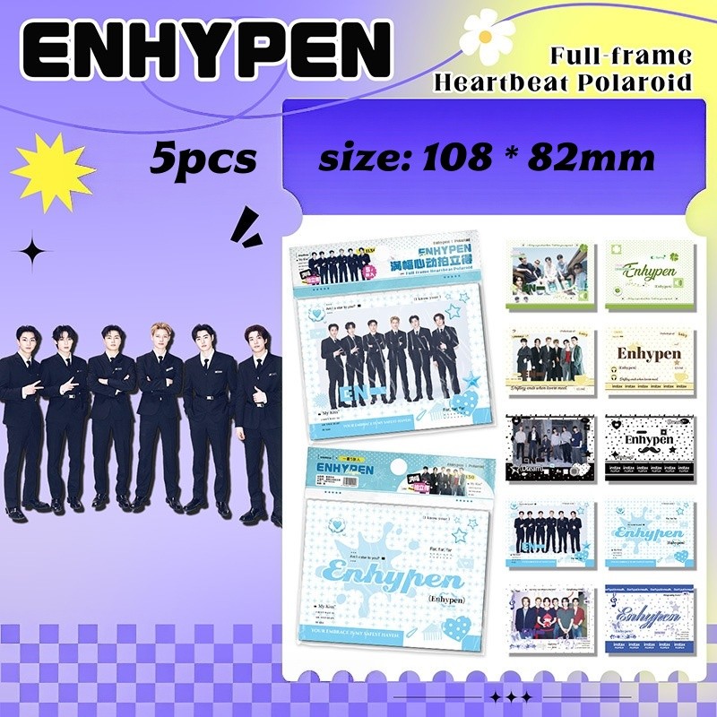 5-7pcs EN Lomo Cards THE SIN BLISS EVAN Ride Ou Die Broadcast VANISH JAPAN MAGAZINE Photocards HEESEUNG JUNGWON JAY JAKE