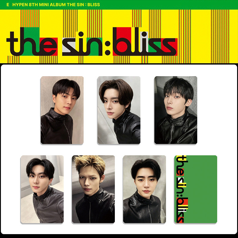 5-7pcs EN THE SIN BLISS Lomo Card EVAN Ride Ou Die Broadcast VANISH JAPAN MAGAZINE Photocards HEESEUNG JUNGWON JAY JAKE