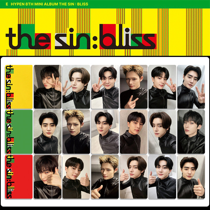 Cartão De Álbum Kpop Idol Ehthe SIN BLISS , Configuração Fixa Bônus JAY JAKE SUNOO SUNGHOON