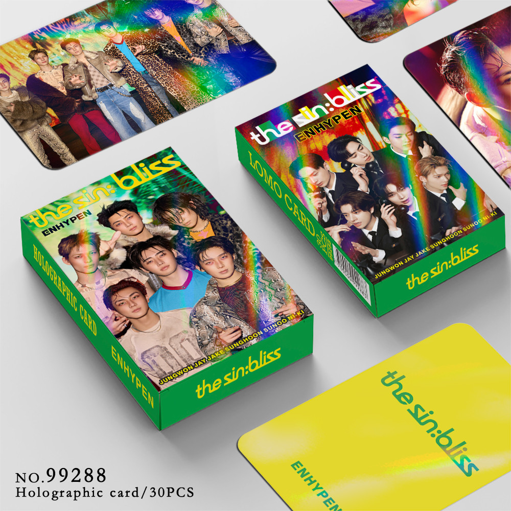30-132pcs EN The SIN BLISS Lomo Cards Cosmic COMPLETE EDITION VANISH 8o Mini Álbum Adesivos Photocards NI-KI JUNGWON SUN