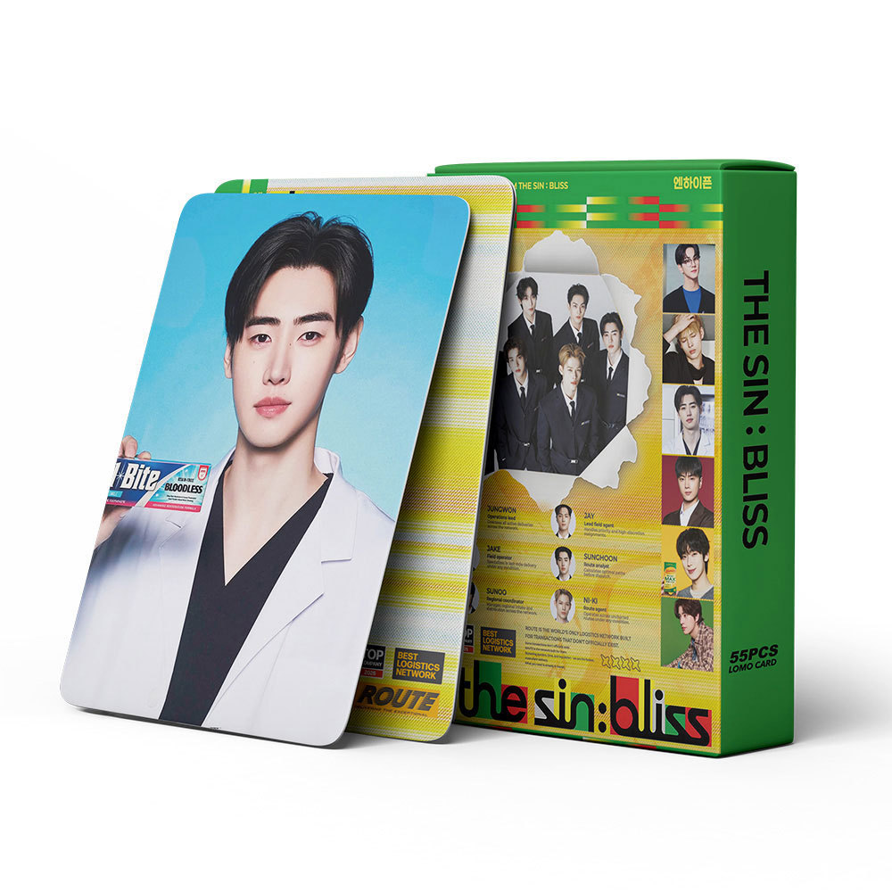 55pcs EN THE SIN BLISS Lomo Cards EVAN RIDE Ou Morre BLOOD SAGA O VANISH OUTSIDE YOI BAD DESIRE UNLEASH Photocards JAKE