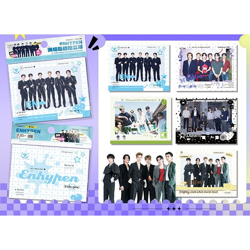 5-7pcs EN Lomo Cards THE SIN BLISS EVAN Ride Ou Die Broadcast VANISH JAPAN MAGAZINE Photocards HEESEUNG JUNGWON JAY JAKE