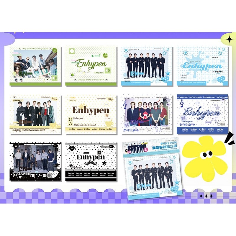5-7pcs EN Lomo Cards THE SIN BLISS EVAN Ride Ou Die Broadcast VANISH JAPAN MAGAZINE Photocards HEESEUNG JUNGWON JAY JAKE