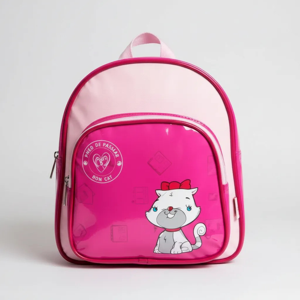 Mochila Infantil Escolar Menina Mimi Cat Kidsplash Com Estojo Impermeável Passeio Creche