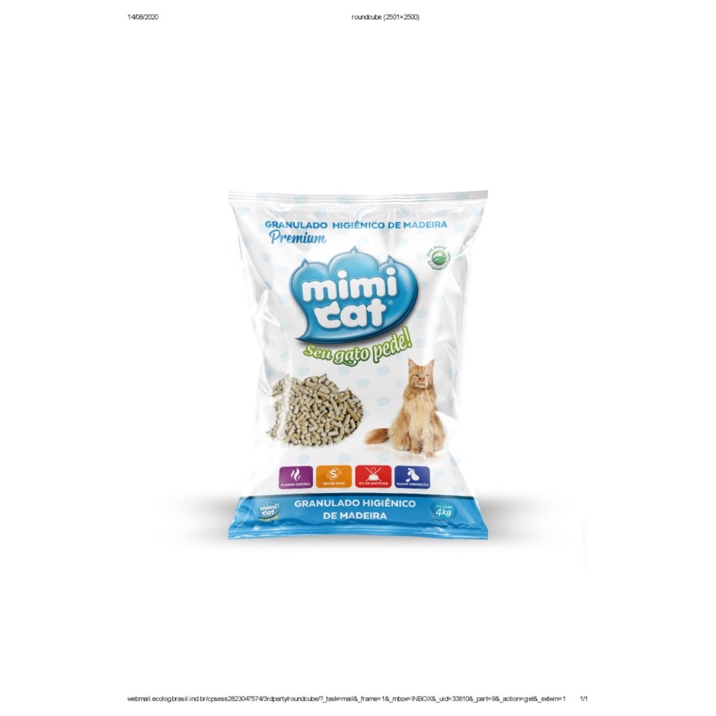 Granulado Higiênico Mimi Cat 4 Kg - Ecolog