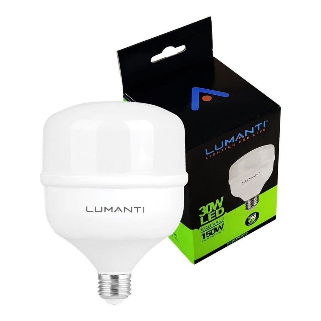 Lâmpada Led Bulbo 30w 3000K 2400 Lumens Luz Amarela Lumanti