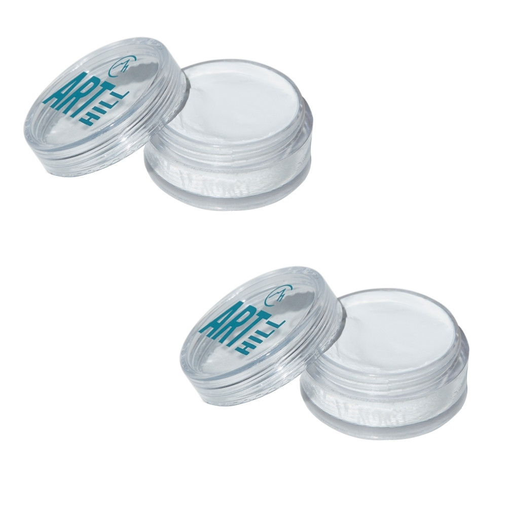 Kit 2 Clown Branco Catharine Hill Maquiagem Artística Corpo e Rosto 10g Pasta À Prova D'Água