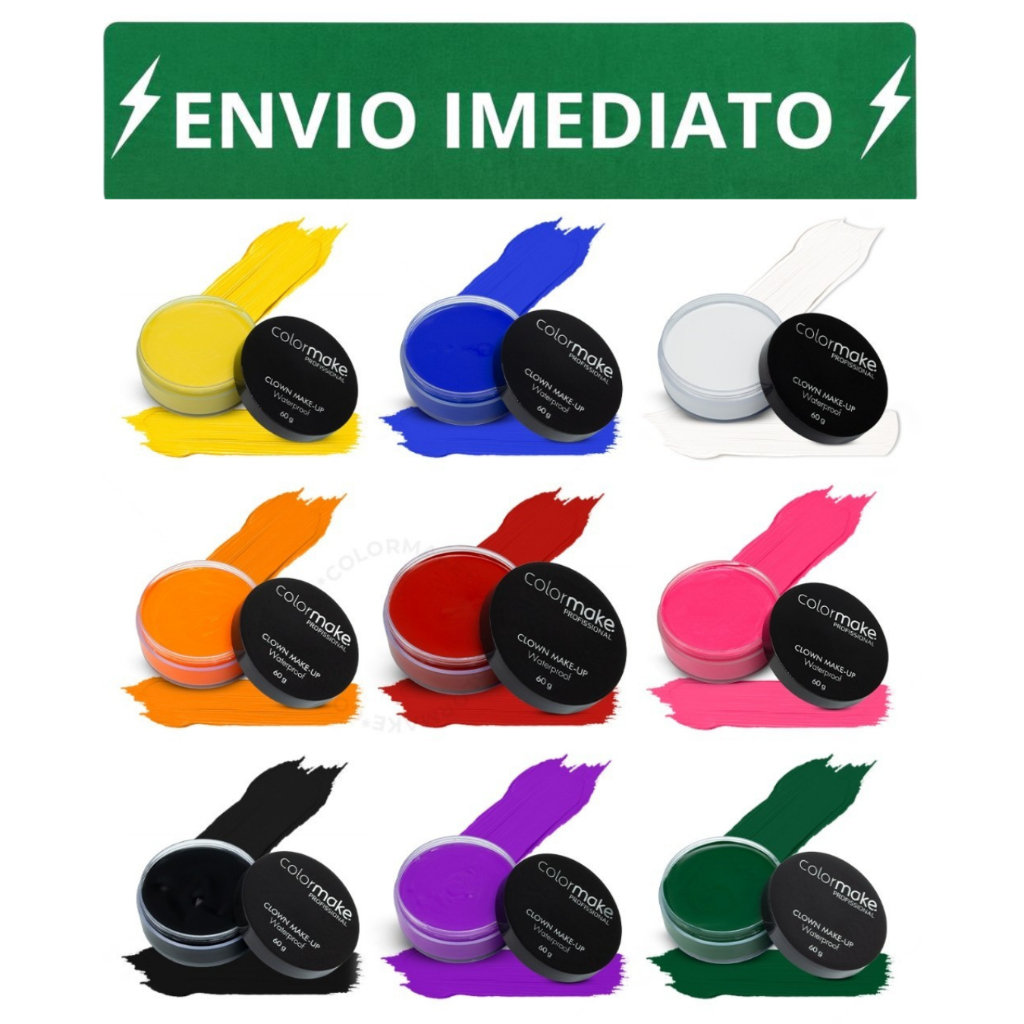 Clown Cremoso Makeup 60g Maquiagem Artística -  Colormake