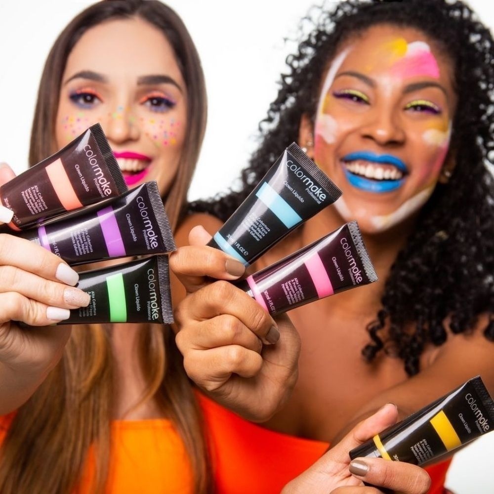 Kit 2 Clown Liquido 30 Ml Maquiagem Profissional - ENVIO IMEDIATO
