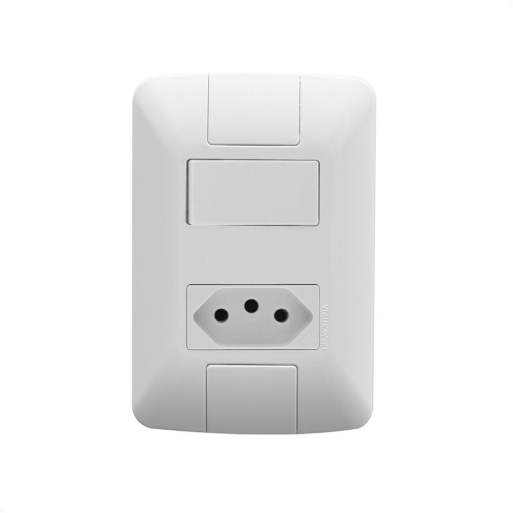 Conjunto Interruptor Paralelo + Tomada 20A Aria Tramontina