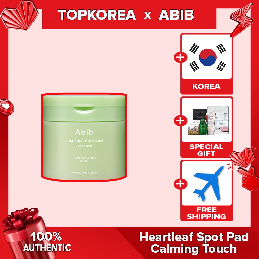 ★ Abibição Abib/Melhor/Almofada Para Manchas Heartleaf-Toque Calmante/75 Almofadas/120ml/TOPKOREA /