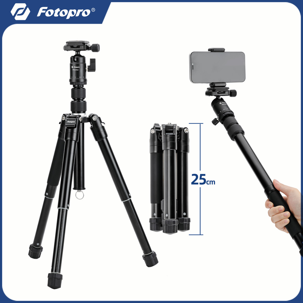 Tripé De Câmera Compacto Fotopro FY830 , Suporte Portátil Para Telefone , Bastão De Selfie Removível Concertos De Gravaç