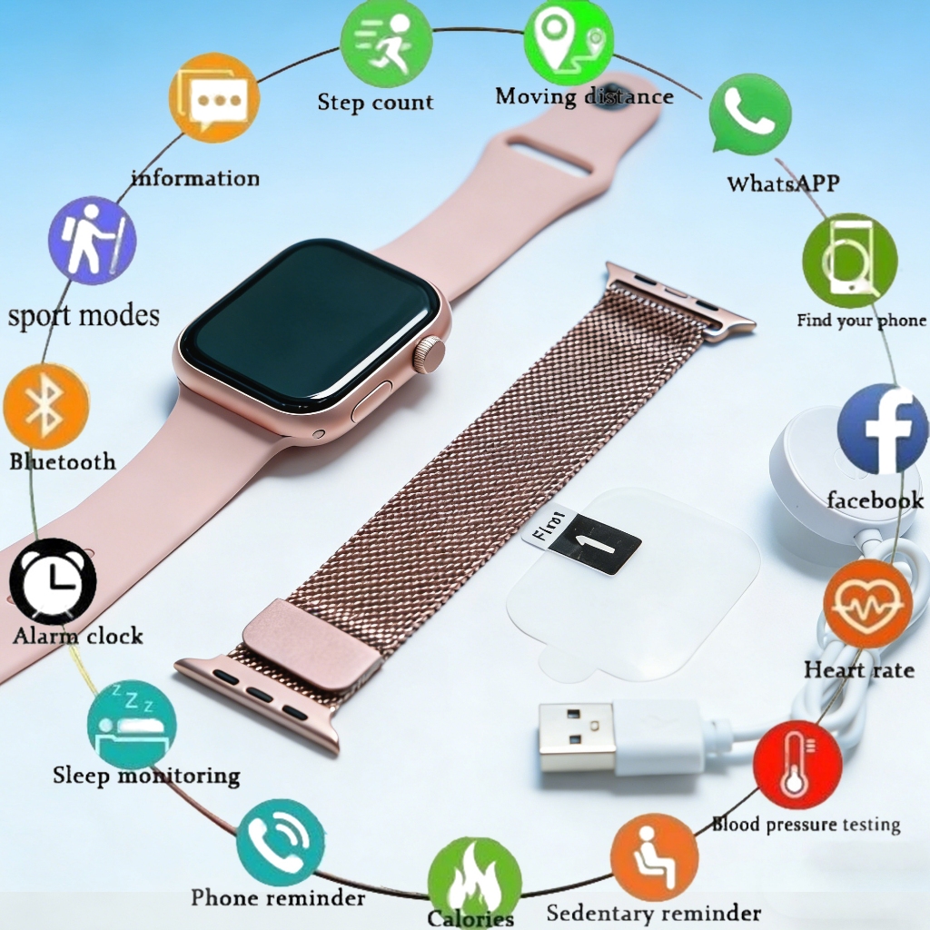 2026 Smartwatch S10 MINI 10Series 38MM/45MM-Relógio Esportivo Calculadora Resistente À Água 1PXL