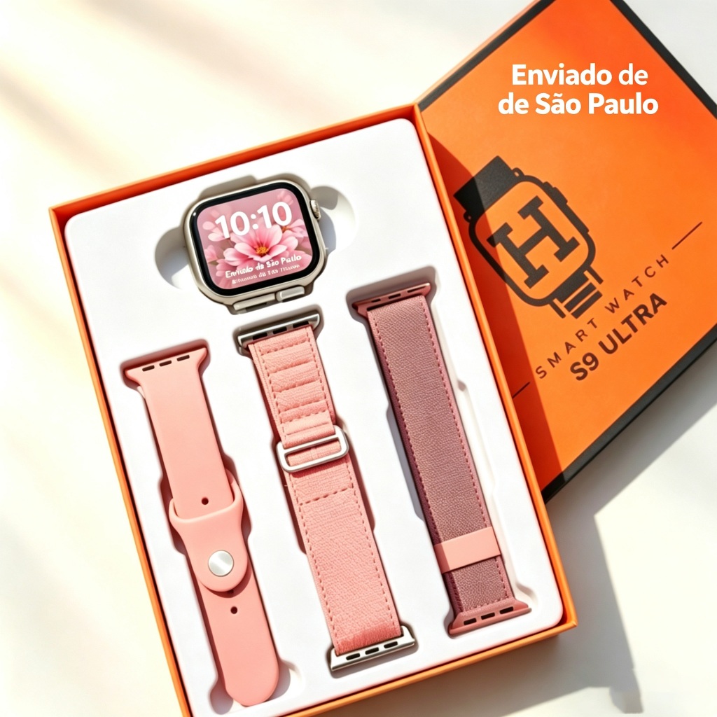 Smartwatch S10 Pro Relógio Inteligente de Fitness com Monitoramento de Frequência Cardíaca e Sono Compatível Android iOS