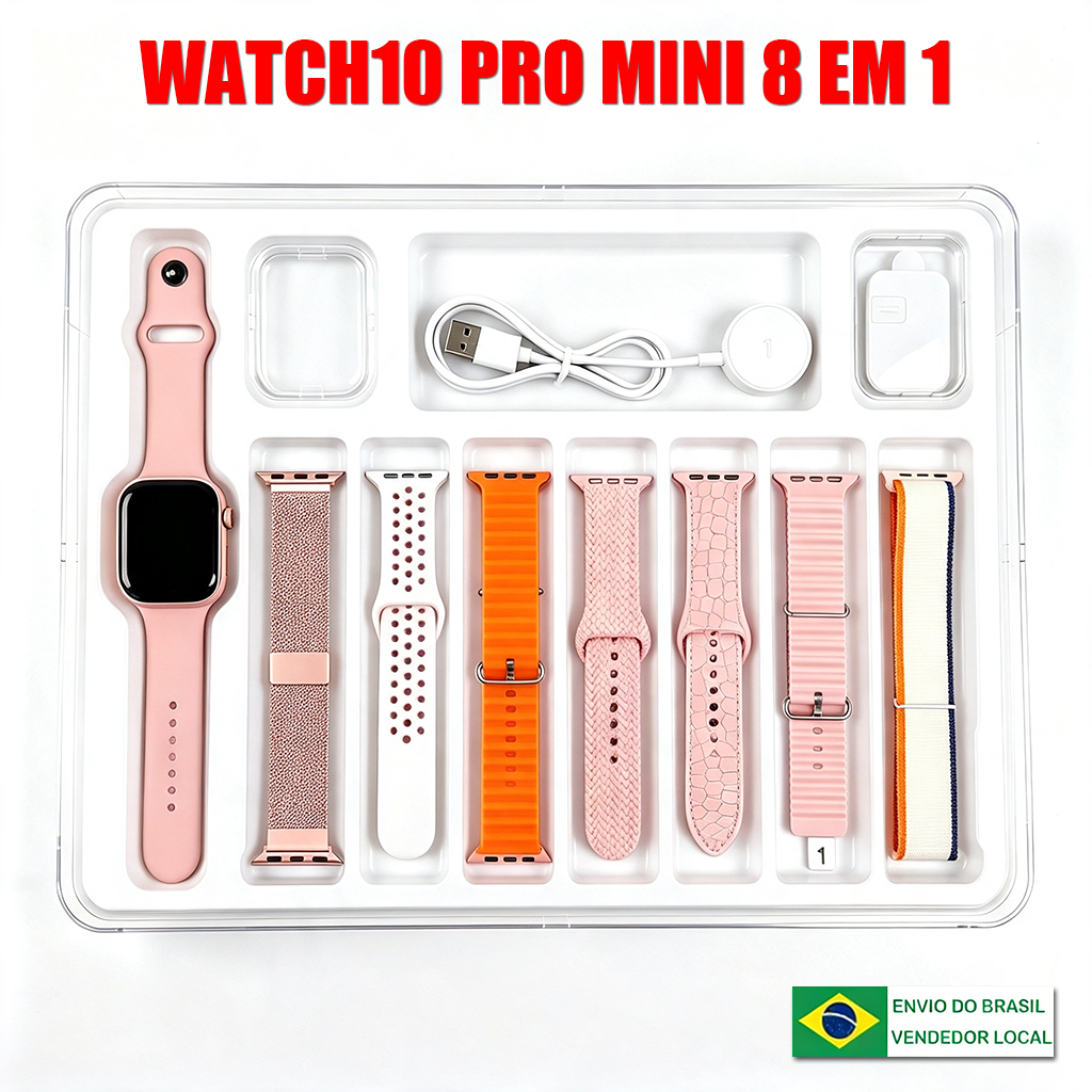 2026 Novo Smartwatch Original S10 Pro MINI 8 EM 1 Chamadas Bluetooth Desporto à prova d'água Calculadora de calorias