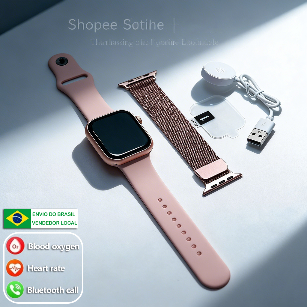 2026 Novo S10 MINI Smartwatch Relógio Inteligente Chamadas Bluetooth Monitoramento De Saúde Contagem De Exercícios
