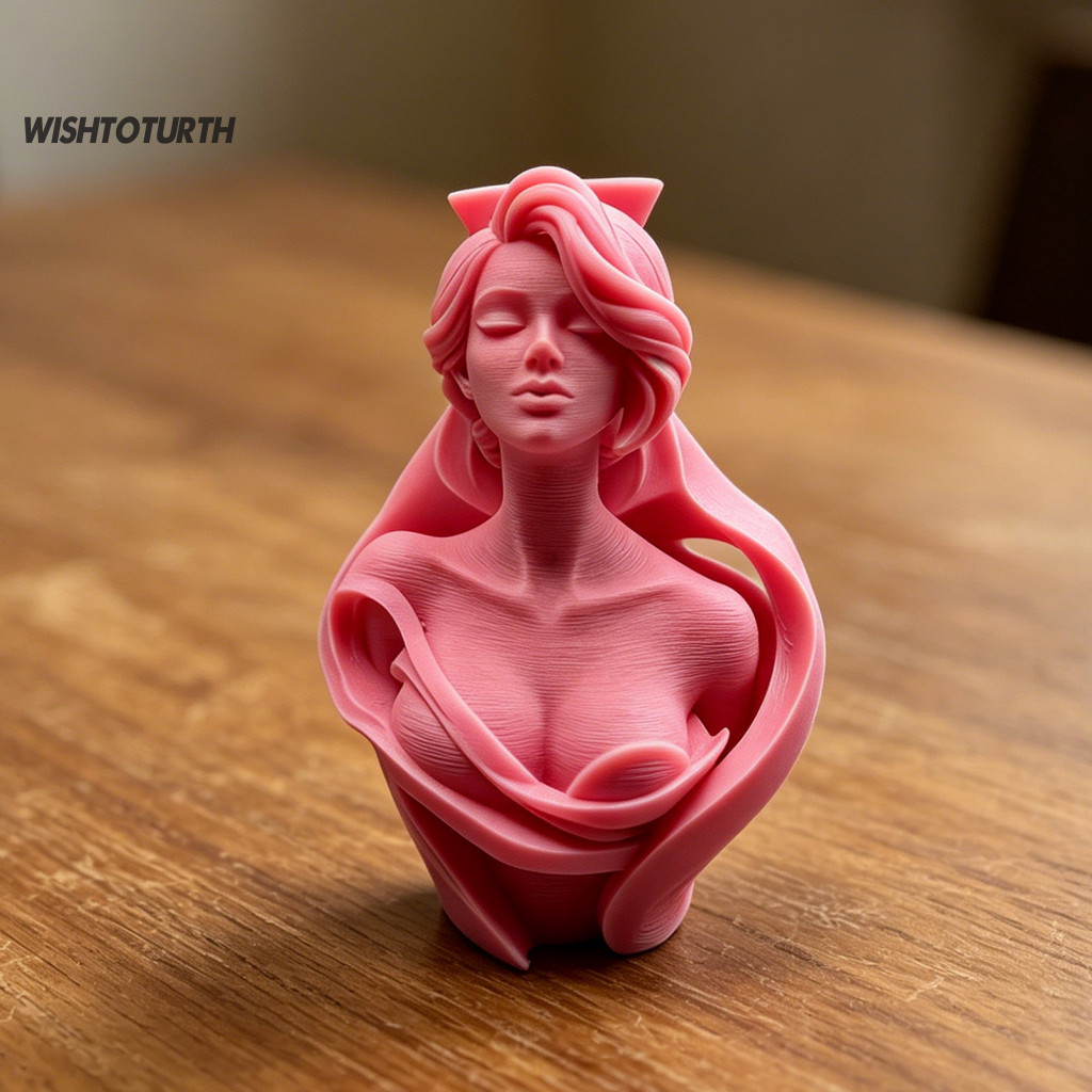 Desktop Ornament Decorative 3d Printed Bust Vase Artistic Sculpture Planter for Succulents Matte Pla Decor Unique Gift f