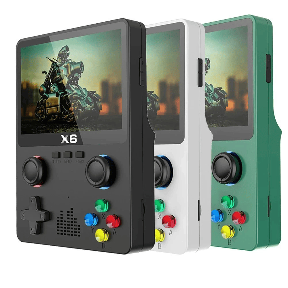 Console Portátil X6 3.5” IPS Retro Game 11 Emuladores GBA Dual Joystick Handheld Pronta Entrega