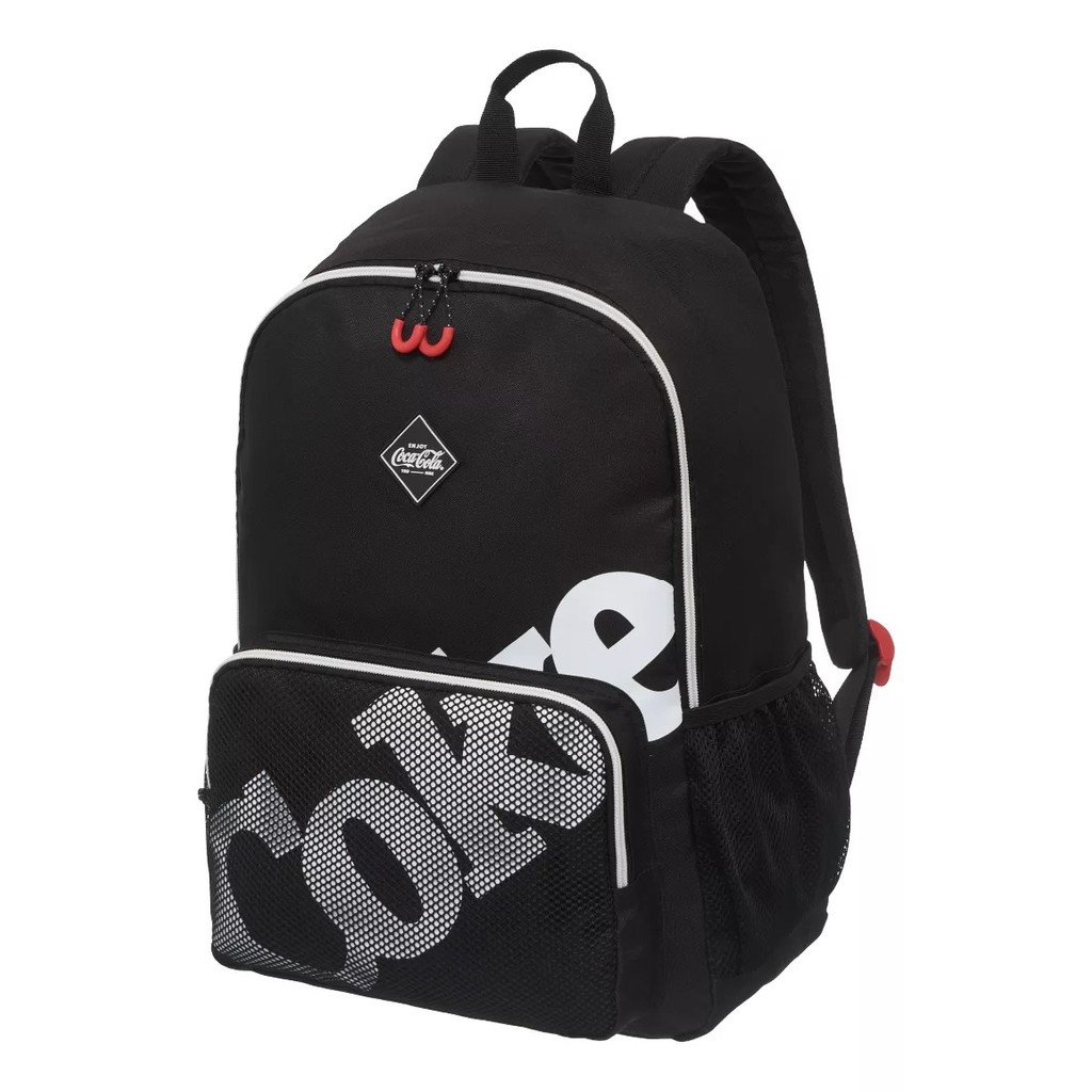 Mochila Costas Coca-Cola Mesh Preta Pacific