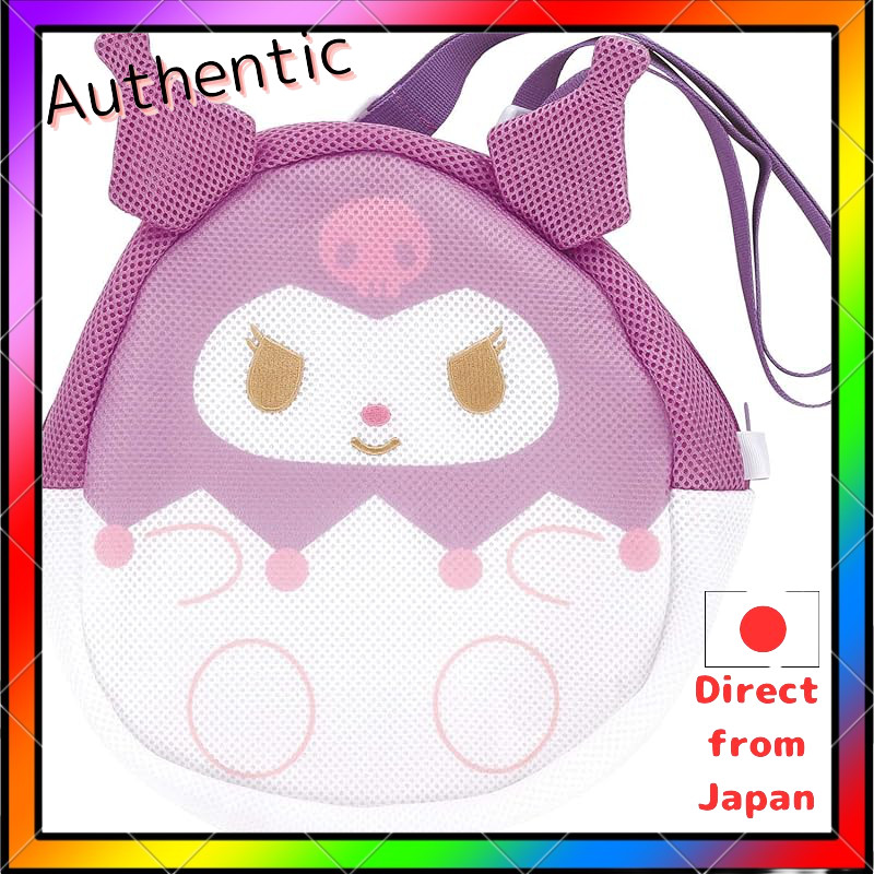 Skater Sanrio Character Mesh Fabric Cutout Backpack, Shoulder Bag, Tote Bag, and Pouch with Breathability and Washable D