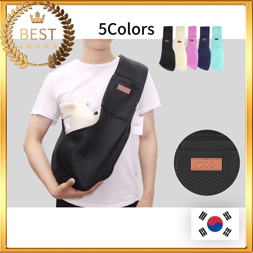 [Dog-I] Mesh Eco Sling Bag 5Color 2Size/ Pet Puppy Dogs Portable Bag Shoulder Bag / Summer Pet Carrier Bagpack Saco De Malha Eco Sling Bag /Cães Cachorros De Estimação Portátil Para O Ombro/Verão Transporte De Animais