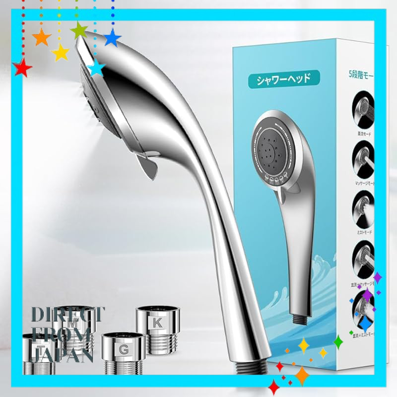 High-Pressure Water-Saving Shower Head with Micro Nano Bubbles - 5 Mode Settings, Ultra Fine Bubbles, Deep Cleaning, Sca
