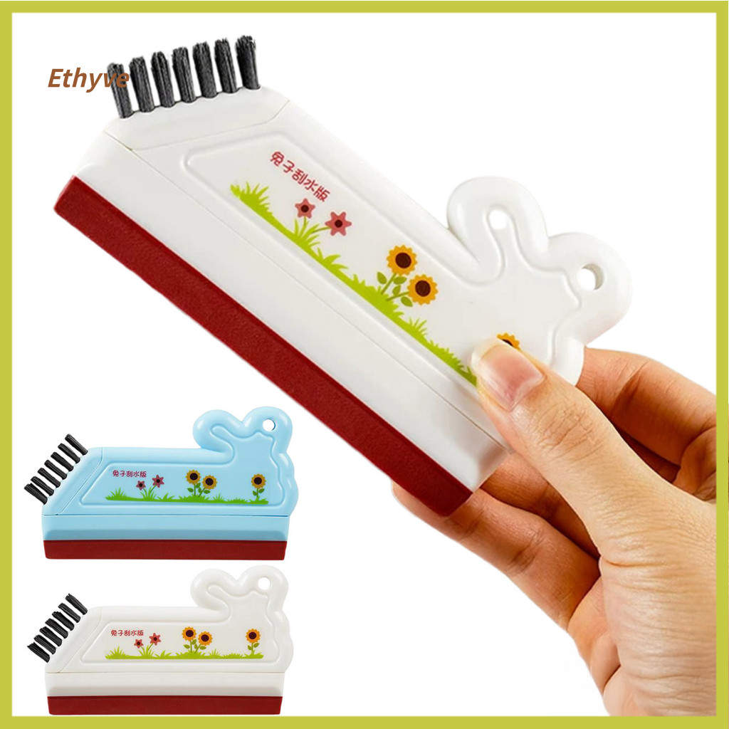 Healing Kitchen Accessories Flexible Water Scraper Glass Wiper with Rabbit Sunflower Design – Thick Soft Strip for Cou