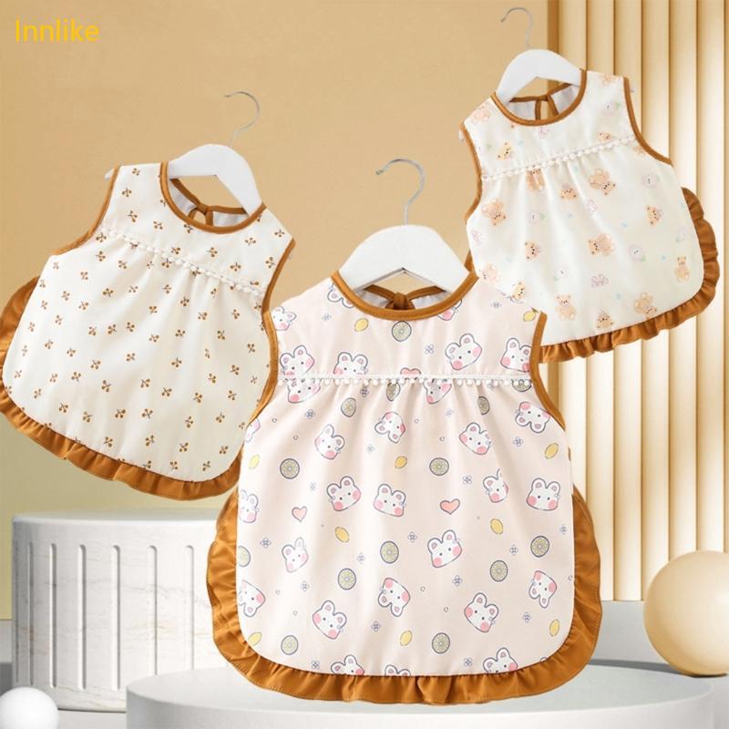 Water Proofing Baby Bib Soft Feeding Apron For Mess Mealtime Easy Cleaning