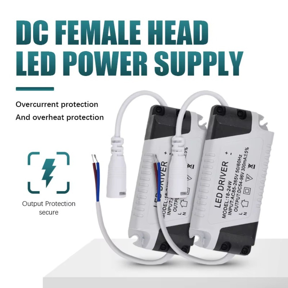 2 Pçs Driver De LED AC85-265V 1-3W 4-7W 8-12W 12-18 18-24W 25-36W Corrente Constante Para Transformador De Iluminação De