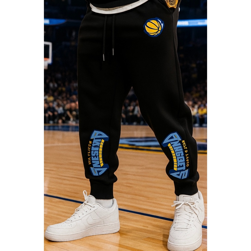 CALÇA MOLETOM FLANELADA UNSSEX ESTILO BASQUETE AMERICANO 100% ALGODÃO COM CORDÃO AJUSTE ENVIO 24HS