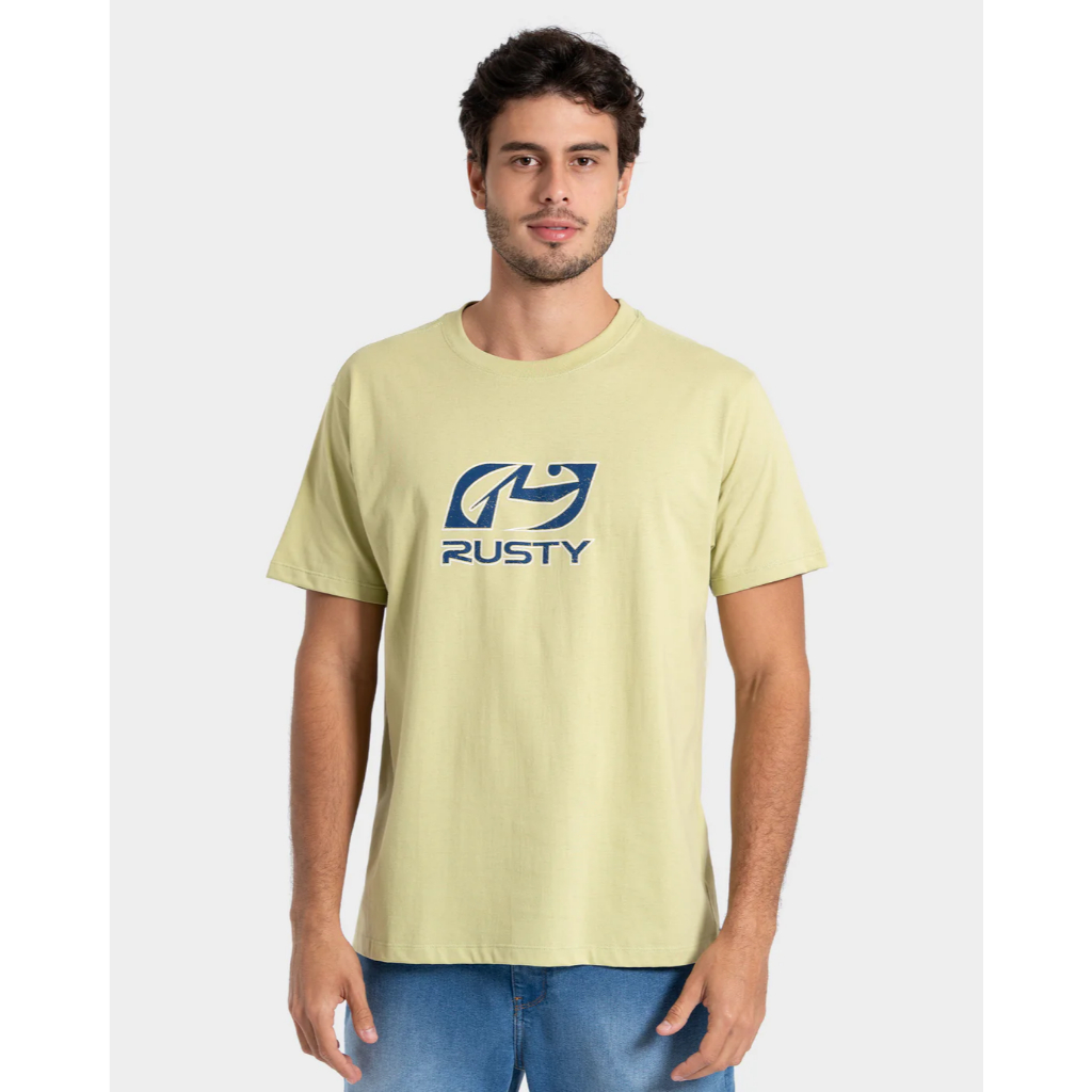 Camiseta Manga Curta Verde Rusty Turning
