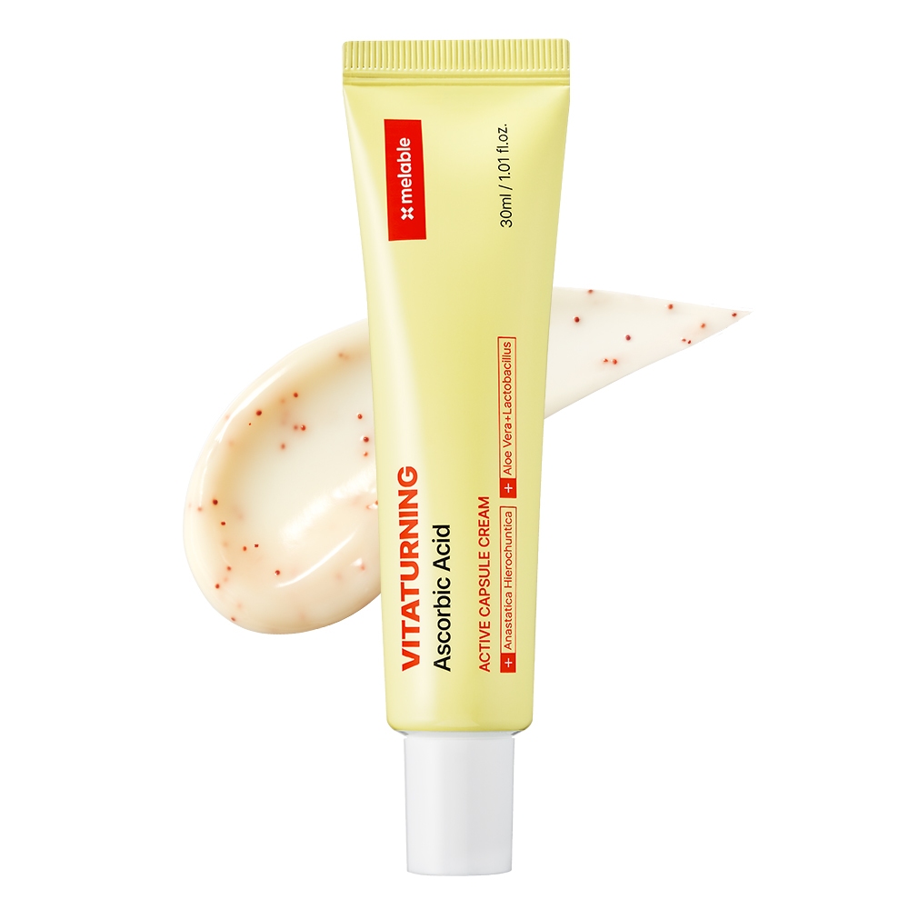 MERABLE Vit a Turning Creme Cápsula Ativa 30ml | Vitamina C Glutationa Niacinamida Ácido Tranexâmico Alfa-Arbutina Cuida